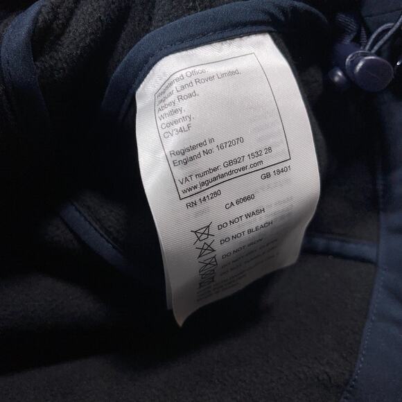 Land Rover Full Zip Softshell Jacket Womens XL Blue Rare Tuck Away Hood NWT‎ - Picture 10 of 16
